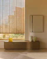 TV-Möbel Arelida aus Furnier sowie Massivholz aus Eiche mit hellbraunem Finish 200 x 44 cm von Kave Home – Bild 2