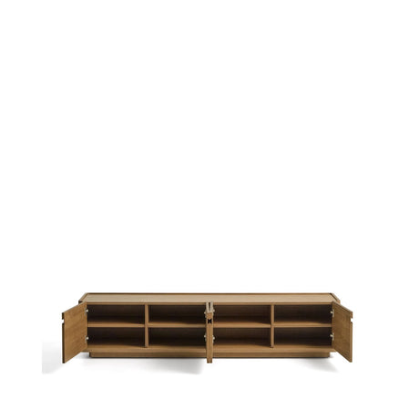 TV-Möbel Arelida aus Furnier sowie Massivholz aus Eiche mit hellbraunem Finish 200 x 44 cm von Kave Home – Bild 6