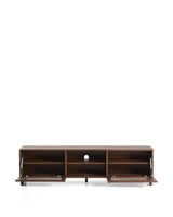 TV-Möbel Beyla aus Furnier und Massivholz aus Esche mit nussbaumfarbenem Finish 180 x 49,5 cm FSC 100% von Kave Home – Produktbild 5