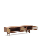TV-Möbel Elan 3 Türen Furnier und massives Walnussholz Seil 200 x 50 cm FSC Mix Credit von Kave Home – Produktbild 15