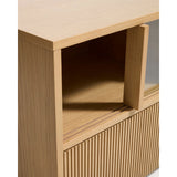 TV-Möbel Helvine mit 5 Türen und 3 Schubladen aus Eichenfurnier und gehärtetem Glas, 245 x 53,5 cm, FSC 100 % von Kave Home – Bild 5