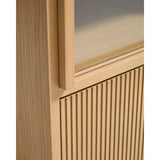 TV-Möbel Helvine mit 5 Türen und 3 Schubladen aus Eichenfurnier und gehärtetem Glas, 245 x 53,5 cm, FSC 100 % von Kave Home – Bild 6