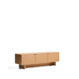 TV-Möbel Norlen mit 3 Türen in Eichenfurnier mit naturfarbenem Finish FSC Mix Credit 150 x 40 cm von Kave Home – Bild 4