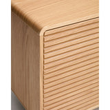 TV-Möbel Norlen mit 3 Türen in Eichenfurnier mit naturfarbenem Finish FSC Mix Credit 150 x 40 cm von Kave Home – Bild 7