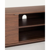 TV-Möbel Norlen mit 3 Türen in Nussbaumfurnier, FSC Mix Credit, 150 x 40 cm von Kave Home – Produktbild 6