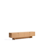 TV-Möbel Norlen mit 4 Türen in Eichenfurnier mit naturfarbenem Finish FSC Mix Credit 200 x 46 cm von Kave Home – Bild 4
