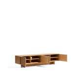 TV-Möbel Norlen mit 4 Türen in Eichenfurnier mit naturfarbenem Finish FSC Mix Credit 200 x 46 cm von Kave Home – Bild 5