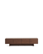 TV-Möbel Norlen mit 4 Türen in Nussbaumfurnier FSC Mix Credit 200 x 46 cm von Kave Home – Produktbild 1