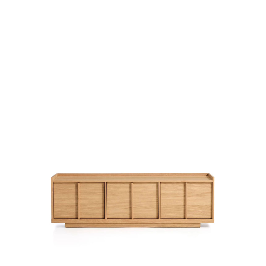 TV-Möbel Onix aus Eichenfurnier mit Naturton-Finish 150 x 47 cm FSC Mix Credit von Kave Home – Bild 1