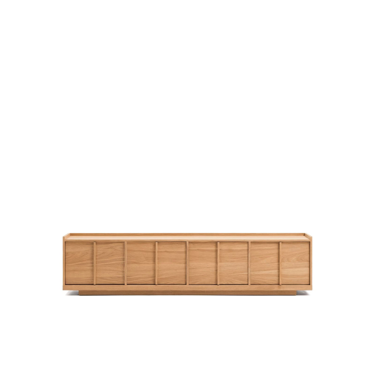 TV-Möbel Onix aus Eichenfurnier mit Naturton-Finish 200 x 45 cm FSC Mix Credit von Kave Home – Bild 1