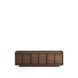 TV-Möbel Onix aus Walnussfurnier mit dunklem Finish 150 x 47 cm FSC Mix Credit von Kave Home – Bild 1