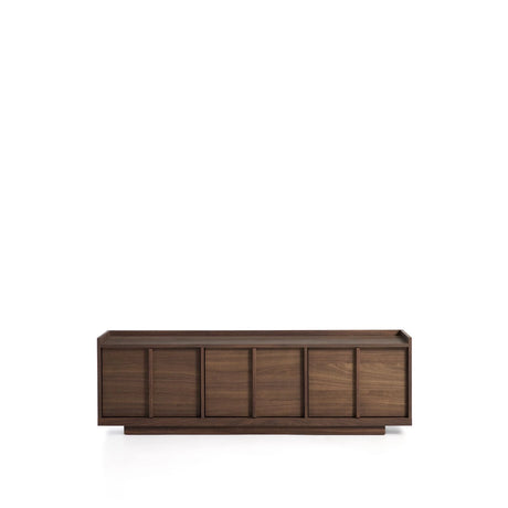 TV-Möbel Onix aus Walnussfurnier mit dunklem Finish 150 x 47 cm FSC Mix Credit von Kave Home – Bild 1