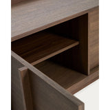 TV-Möbel Onix aus Walnussfurnier mit dunklem Finish 150 x 47 cm FSC Mix Credit von Kave Home – Bild 7