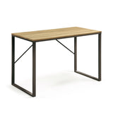 Talbot Schreibtisch MDF Finish in Natur und Stahlbeine mit schwarzem Finish 120 x 60 cm von Kave Home – Produktbild 5