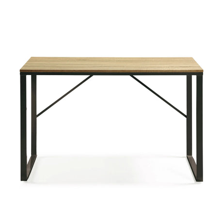 Talbot Schreibtisch MDF Finish in Natur und Stahlbeine mit schwarzem Finish 120 x 60 cm von Kave Home – Produktbild 6