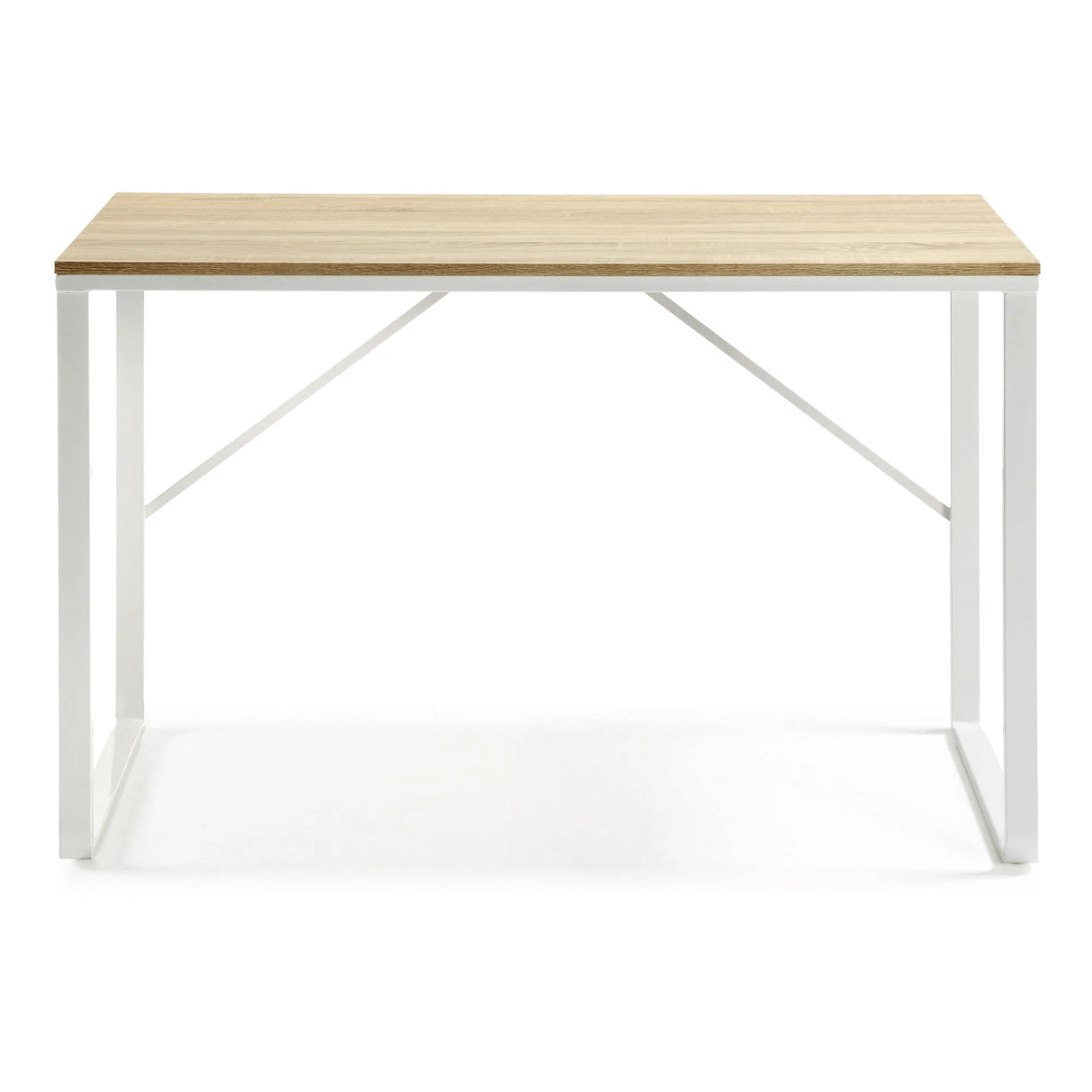 Talbot Schreibtisch aus Melamin natur und Stahlbeinen mit weißem Finish 120 x 60 cm von Kave Home – Produktbild 8