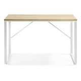 Talbot Schreibtisch aus Melamin natur und Stahlbeinen mit weißem Finish 120 x 60 cm von Kave Home – Produktbild 8