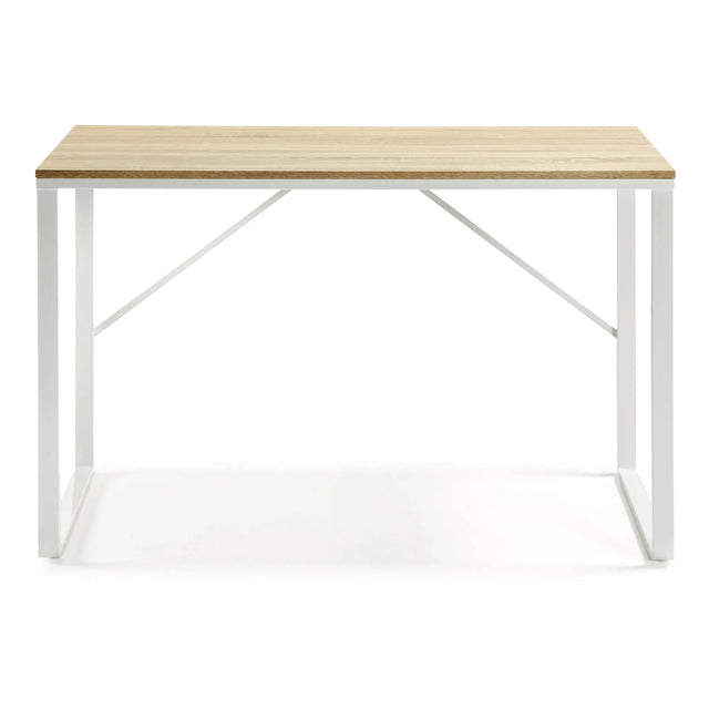 Talbot Schreibtisch aus Melamin natur und Stahlbeinen mit weißem Finish 120 x 60 cm von Kave Home – Produktbild 8