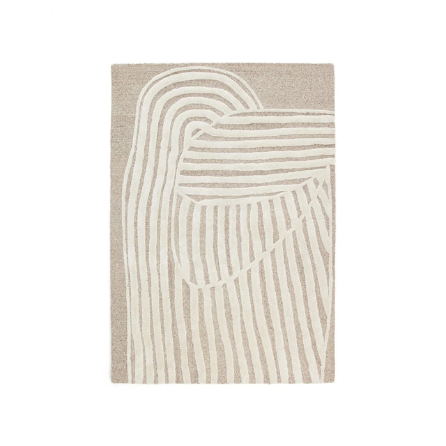 Teppich Colire aus Wolle und Viskose, beige, 160 x 230 cm von Kave Home – Bild 1