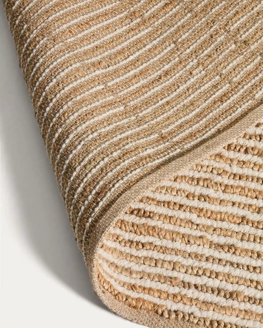 Teppich Derule aus Jute und Wolle in Beige 200 x 300 cm von Kave Home – Bild 6