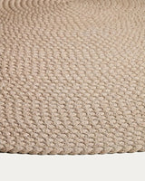 Teppich Despas aus Synthetikfaser écru Ø 150 cm von Kave Home – Bild 4