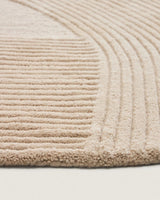 Teppich Domm aus Wolle beige Ø 200 cm von Kave Home – Bild 5