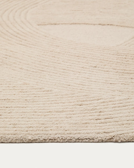 Teppich Domm aus Wolle weiß 200 x 300 cm von Kave Home – Produktbild 2