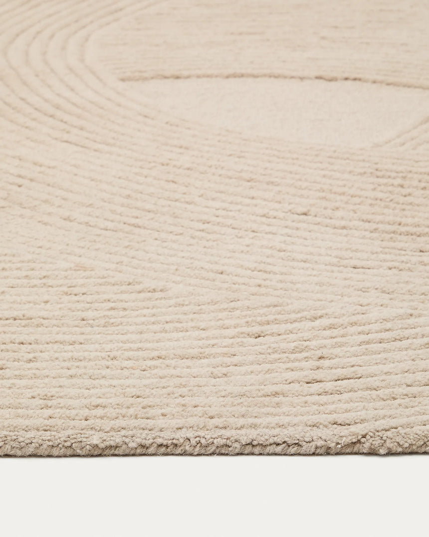 Teppich Domm aus Wolle weiß 200 x 300 cm von Kave Home – Produktbild 2