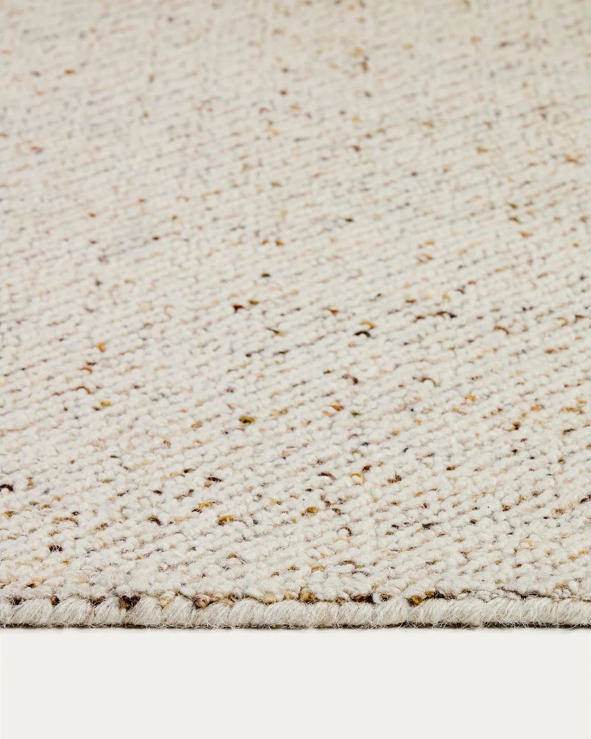 Teppich Lenuo aus Wolle und Baumwolle mit Jacquardmuster in Écru 160 x 230 cm von Kave Home – Bild 5