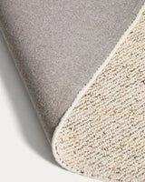 Teppich Lenuo aus Wolle und Baumwolle mit Jacquardmuster in Écru 160 x 230 cm von Kave Home – Bild 6