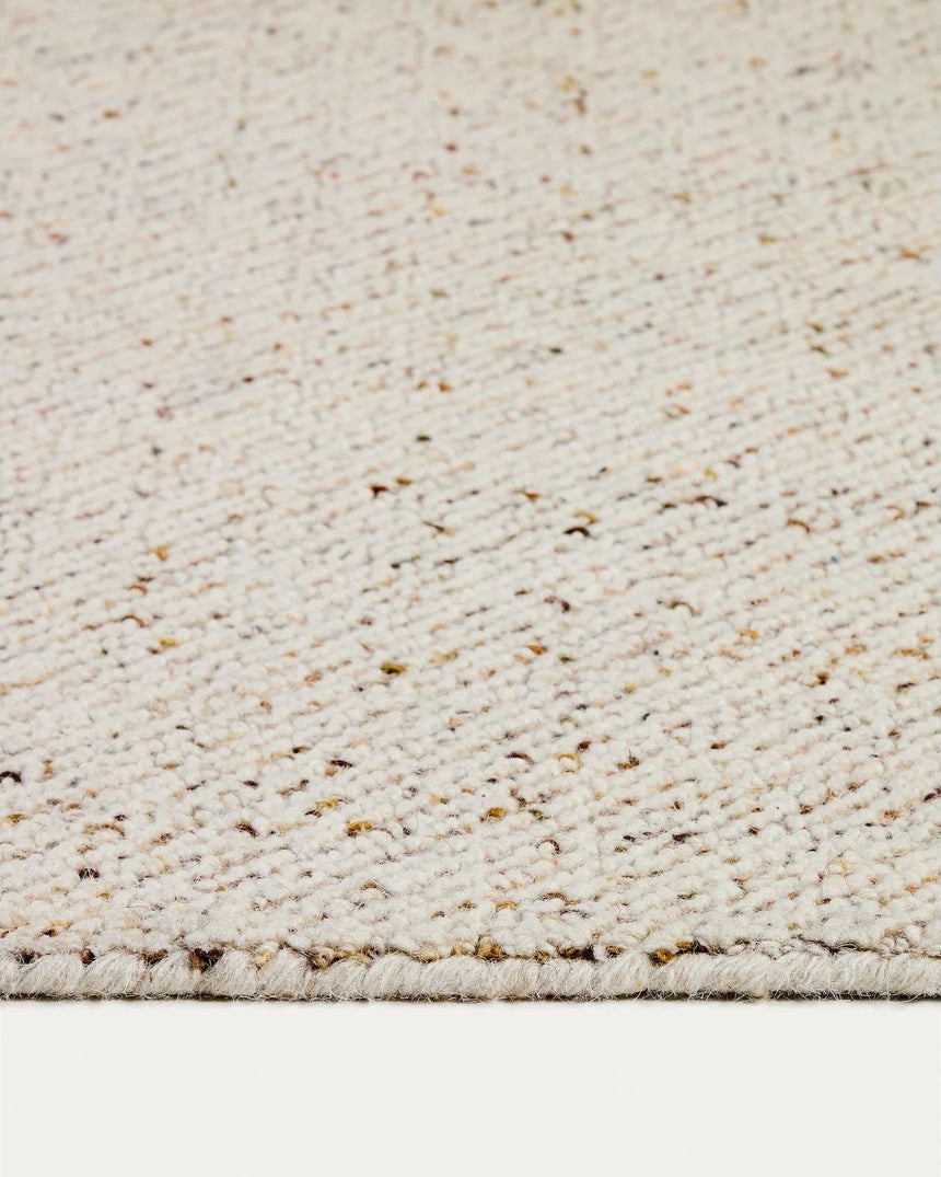 Teppich Lenuo aus Wolle und Baumwolle mit Jacquardmuster in Écru 200 x 300 cm von Kave Home – Bild 6