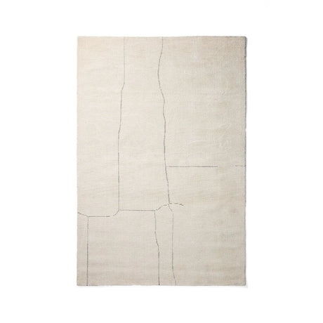 Teppich Lisdan aus Synthetikfasern in Ecru mit grafischem Muster in Grün, 160 x 230 cm von Kave Home – Bild 1