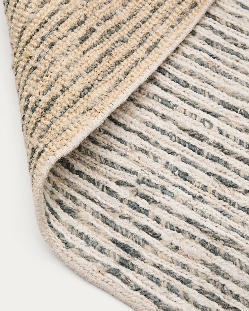Teppich Nairi aus geflochtener, mehrfarbiger Jute 160 x 230 cm von Kave Home – Produktbild 6