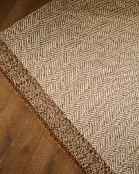Teppich Nifelia Jacquard aus Wolle beige 160 x 230 cm von Kave Home – Produktbild 6