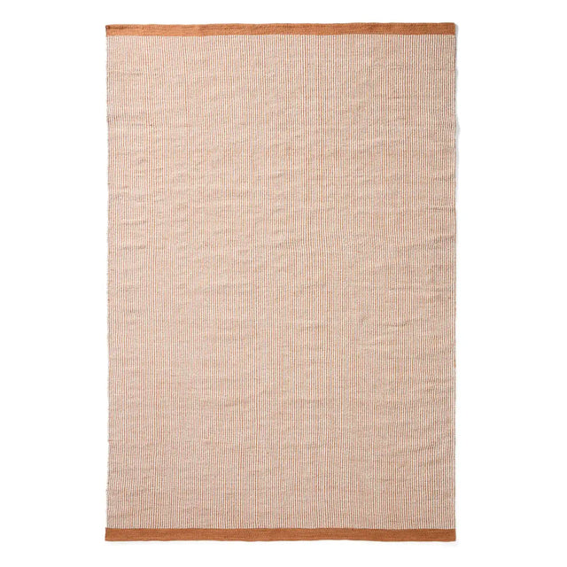 Teppich Tinei aus 100 % PET mit orangefarbenen Streifen, 200 x 300 cm von Kave Home – Bild 1