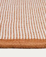 Teppich Tinei aus 100 % PET mit orangefarbenen Streifen, 200 x 300 cm von Kave Home – Bild 3