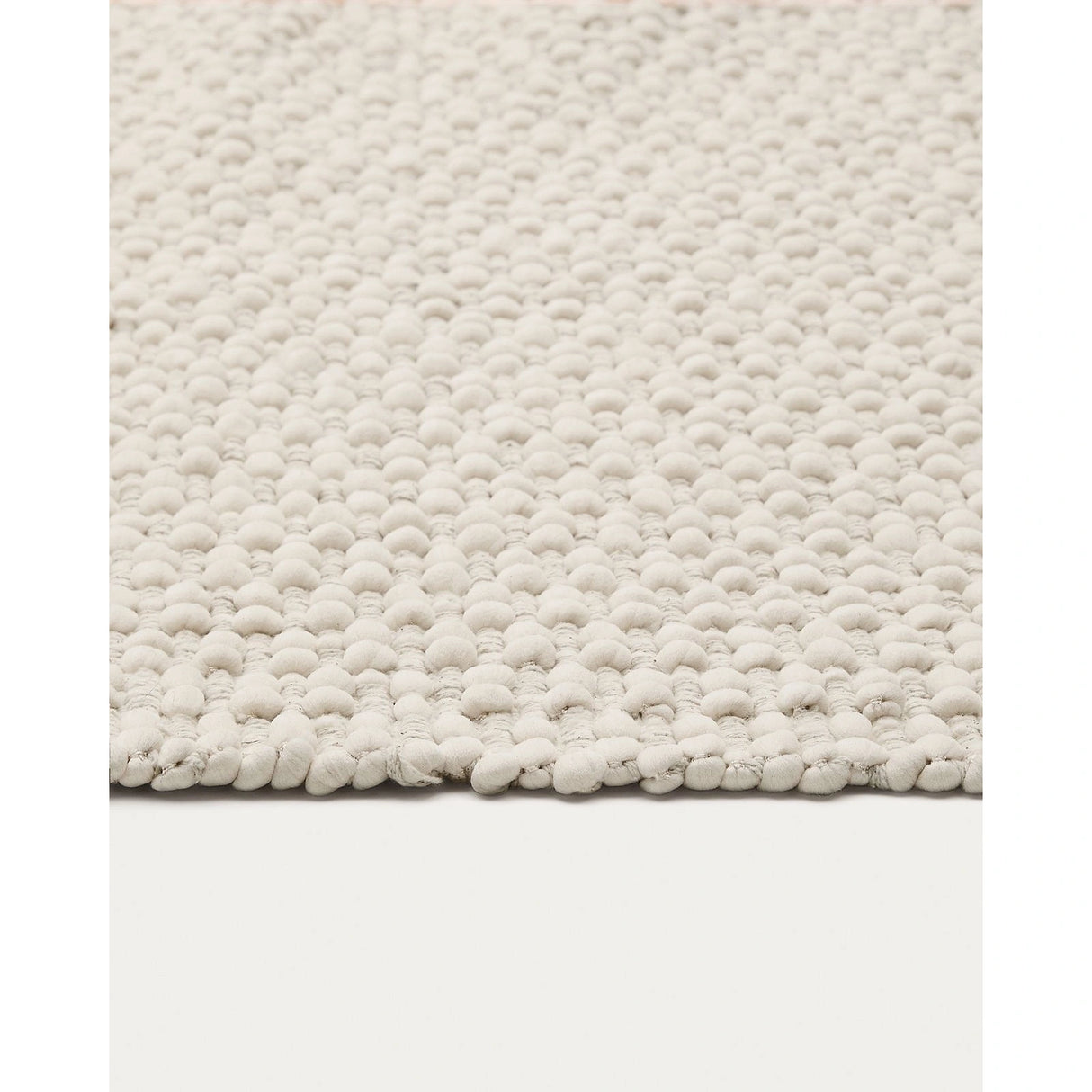 Teppichläufer Mascarell Baumwolle und Polyester weiß 70 x 140 cm von Kave Home – Bild 6
