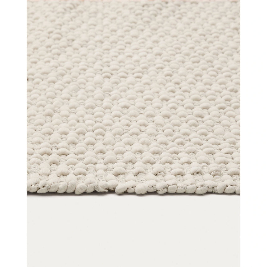 Teppichläufer Mascarell Baumwolle und Polyester weiß 70 x 140 cm von Kave Home – Bild 6