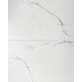 Theone ausziehbarer Tisch Feinsteinzeugplatte weiß schwarze Stahlbeine 160 (210) x 90 cm von Kave Home – Bild 10