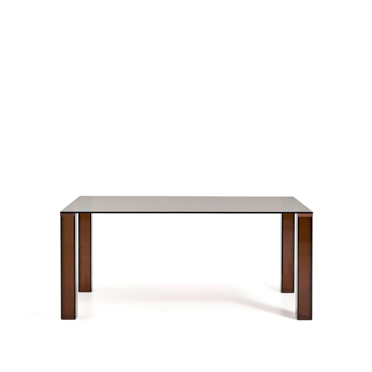 Tisch Adularia aus braunem Einscheiben-Sicherheitsglas, 160 x 90 cm von Kave Home – Bild 1