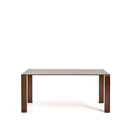 Tisch Adularia aus braunem Einscheiben-Sicherheitsglas, 160 x 90 cm von Kave Home – Bild 1