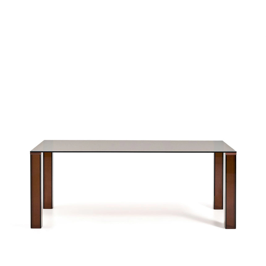 Tisch Adularia aus braunem Einscheiben-Sicherheitsglas, 200 x 100 cm von Kave Home – Bild 1