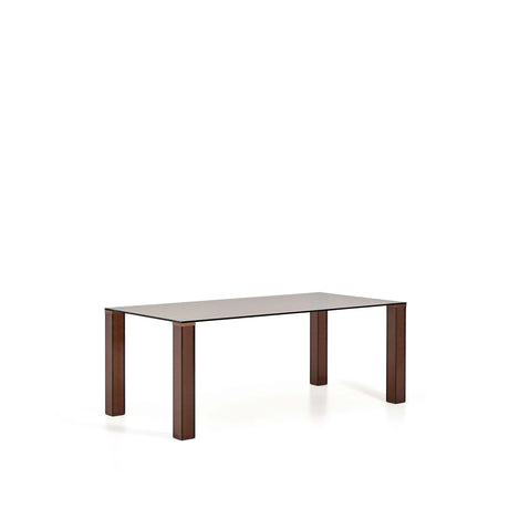 Tisch Adularia aus braunem Einscheiben-Sicherheitsglas, 200 x 100 cm von Kave Home – Bild 10