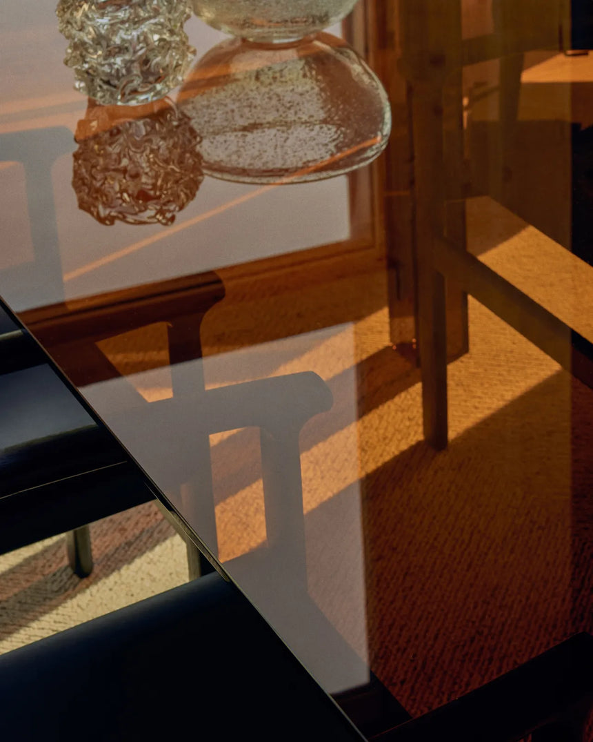 Tisch Adularia aus braunem Einscheiben-Sicherheitsglas, 200 x 100 cm von Kave Home – Bild 3