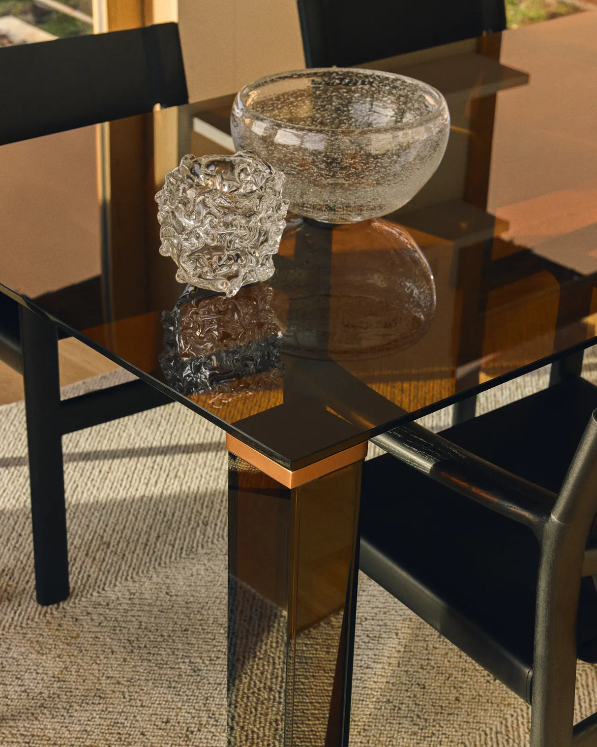 Tisch Adularia aus braunem Einscheiben-Sicherheitsglas, 200 x 100 cm von Kave Home – Bild 4