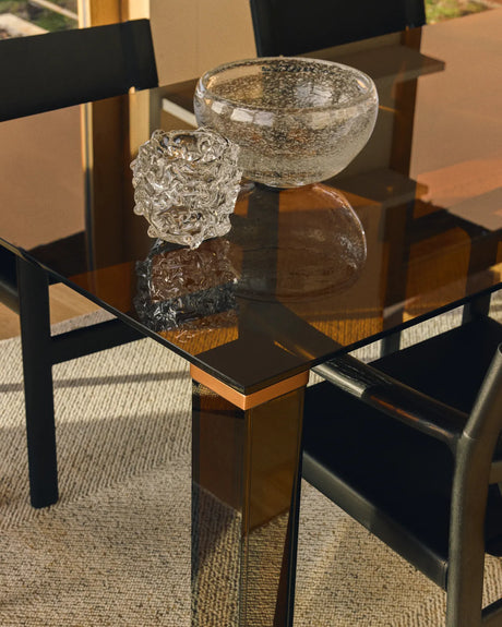 Tisch Adularia aus braunem Einscheiben-Sicherheitsglas, 200 x 100 cm von Kave Home – Bild 4