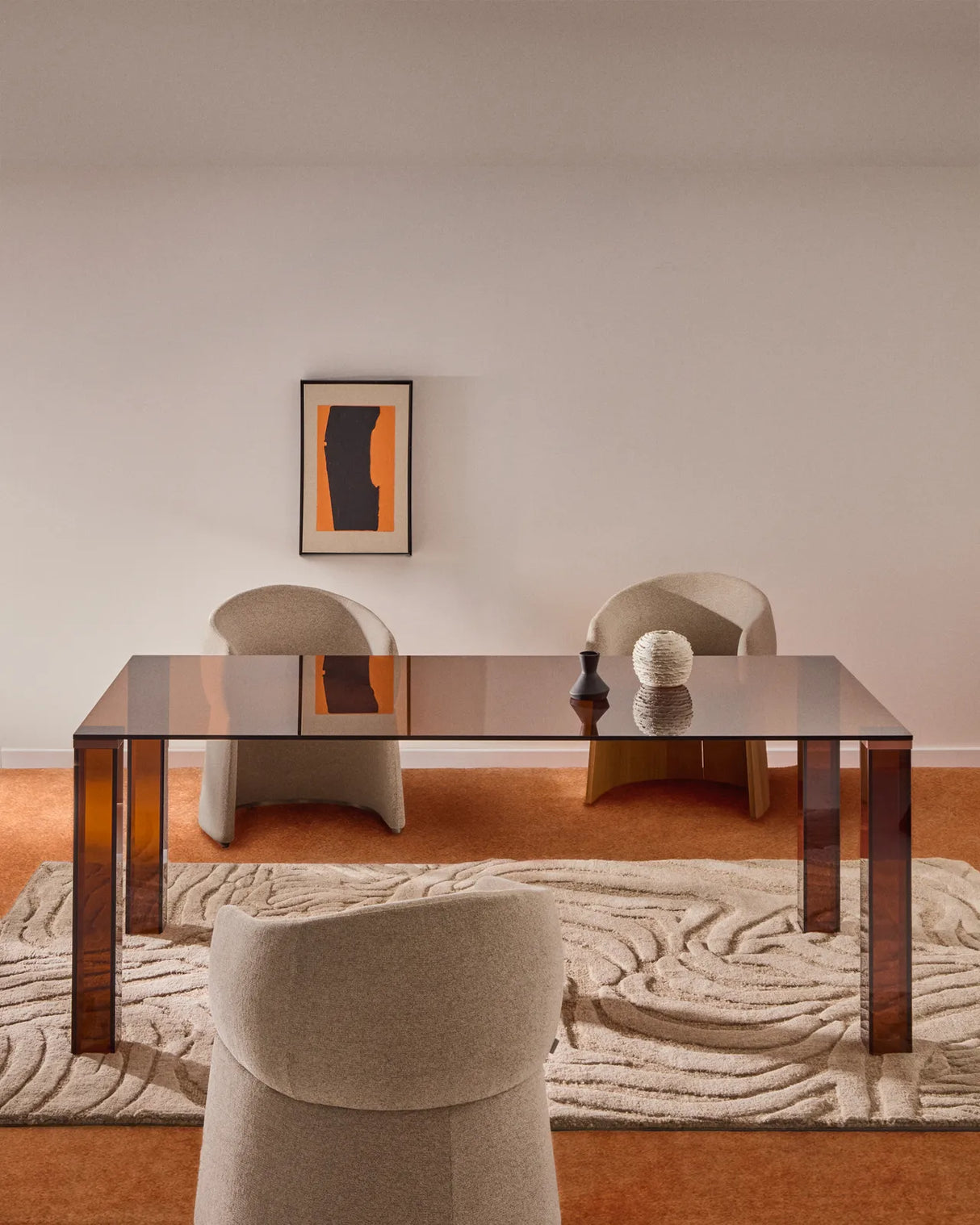 Tisch Adularia aus braunem Einscheiben-Sicherheitsglas, 200 x 100 cm von Kave Home – Bild 6