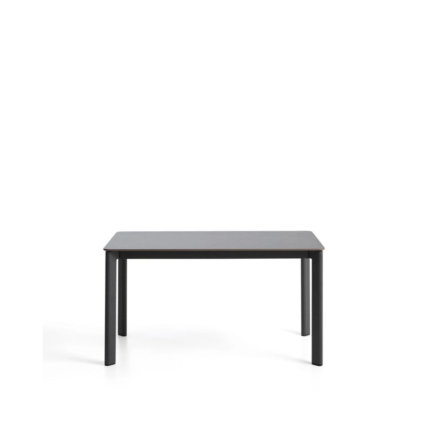 Tisch Anafi mit Tischplatte aus gesintertem Stein in Graphit, 140 x 80 cm  von Kave Home – Bild 1