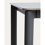 Tisch Anafi mit Tischplatte aus gesintertem Stein in Graphit, 140 x 80 cm  von Kave Home – Bild 6