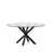 Tisch Argo aus Glas und Stahlbeinen mit schwarzem Finish Ø 150 cm von Kave Home – Bild 1
